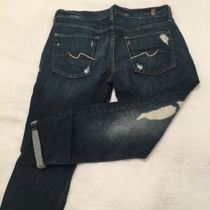 7 for all mankind cropped denim